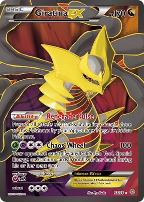 Giratina EX (93 Full Art) card from XY - Ancient Origins