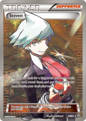 Steven (Full Art) card from XY - Ancient Origins