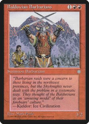 Balduvian Barbarians card from Ice Age