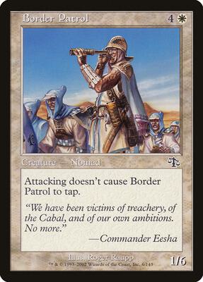 Border Patrol card from Judgment