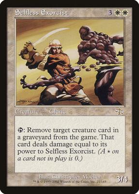 Selfless Exorcist card from Judgment