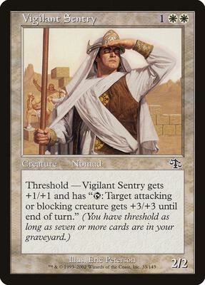 Vigilant Sentry card from Judgment