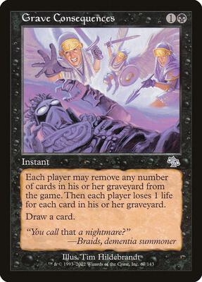 Grave Consequences card from Judgment