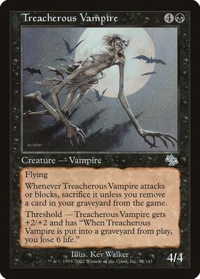 Treacherous Vampire card from Judgment