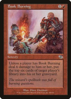 Book Burning card from Judgment