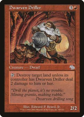 Dwarven Driller card from Judgment