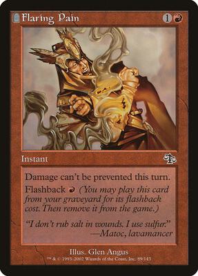Flaring Pain card from Judgment