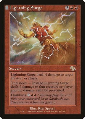 Lightning Surge card from Judgment