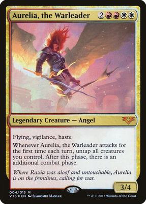 Aurelia, the Warleader card from From the Vault: Angels
