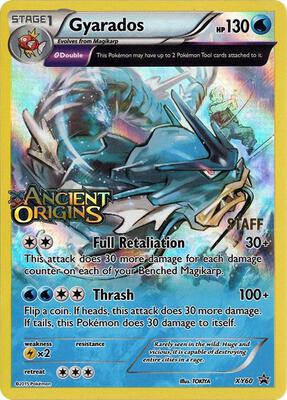 Gyarados - XY60 (Prerelease) [Staff] card from XY Promos