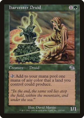Harvester Druid card from Judgment