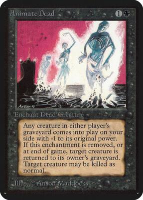 Animate Dead card from Alpha Edition