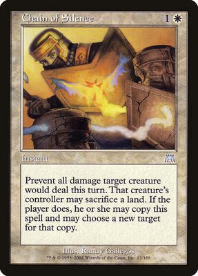 Chain of Silence card from Onslaught