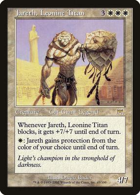 Jareth, Leonine Titan card from Onslaught