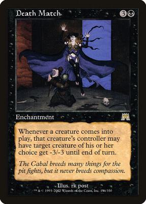 Death Match card from Onslaught