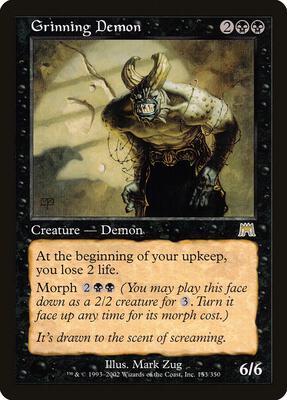 Grinning Demon card from Onslaught