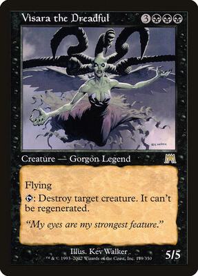 Visara the Dreadful card from Onslaught