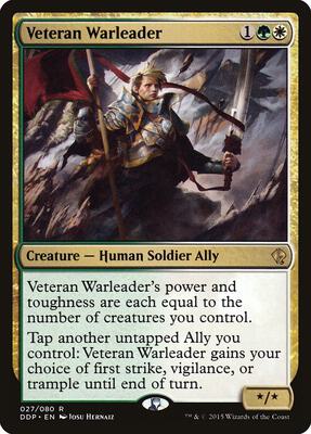 Veteran Warleader card from Duel Decks: Zendikar vs. Eldrazi