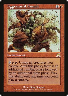Aggravated Assault card from Onslaught