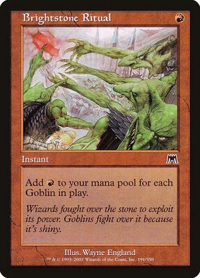 Brightstone Ritual card from Onslaught
