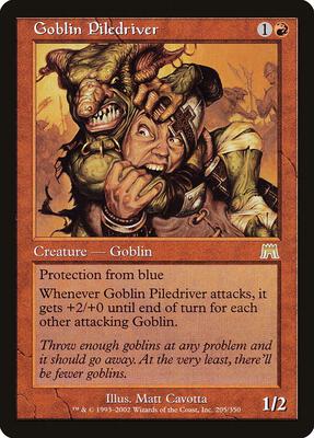 Goblin Piledriver card from Onslaught