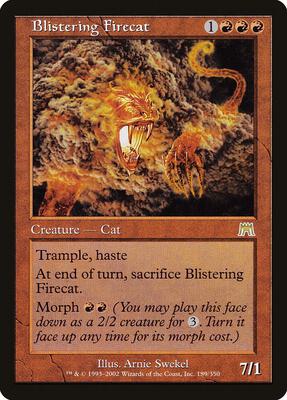 Blistering Firecat card from Onslaught