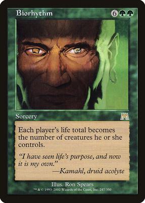 Biorhythm card from Onslaught
