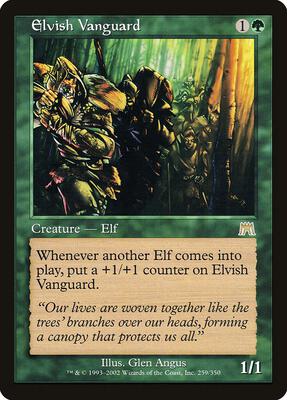 Elvish Vanguard card from Onslaught