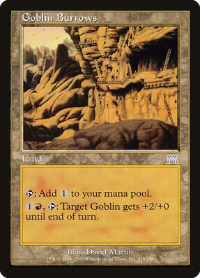 Goblin Burrows card from Onslaught