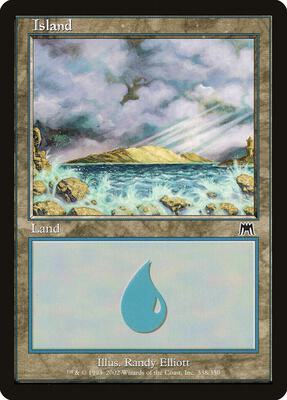 Island (338) card from Onslaught