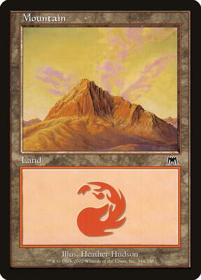 Mountain (346) card from Onslaught