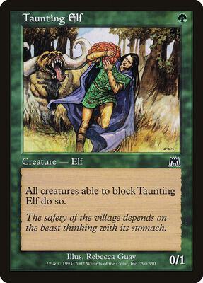 Taunting Elf card from Onslaught