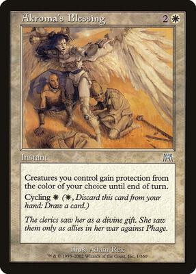 Akroma's Blessing card from Onslaught