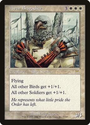 Aven Brigadier card from Onslaught