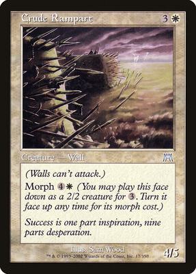 Crude Rampart card from Onslaught