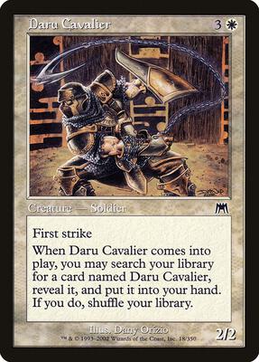 Daru Cavalier card from Onslaught