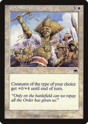 Defensive Maneuvers card from Onslaught