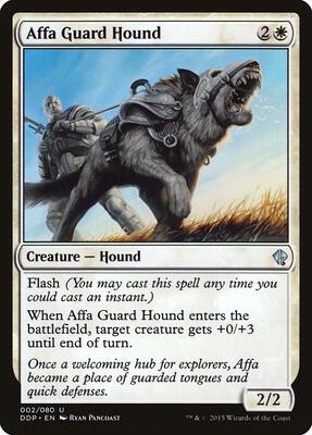 Affa Guard Hound card from Duel Decks: Zendikar vs. Eldrazi