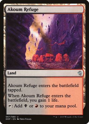 Akoum Refuge card from Duel Decks: Zendikar vs. Eldrazi