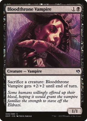 Bloodthrone Vampire card from Duel Decks: Zendikar vs. Eldrazi