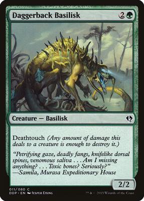 Daggerback Basilisk card from Duel Decks: Zendikar vs. Eldrazi