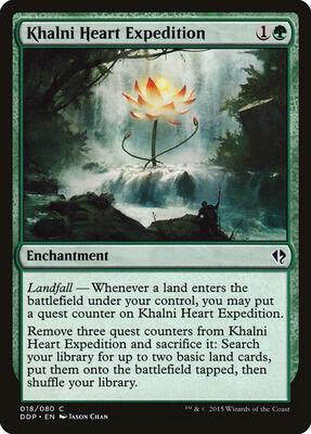 Khalni Heart Expedition card from Duel Decks: Zendikar vs. Eldrazi