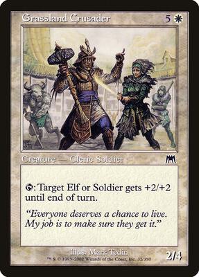 Grassland Crusader card from Onslaught