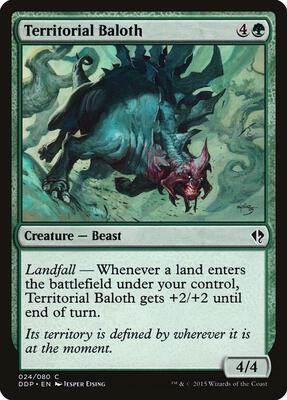 Territorial Baloth card from Duel Decks: Zendikar vs. Eldrazi