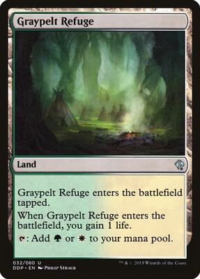 Graypelt Refuge card from Duel Decks: Zendikar vs. Eldrazi
