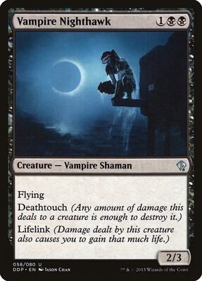 Vampire Nighthawk card from Duel Decks: Zendikar vs. Eldrazi