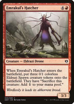 Emrakul's Hatcher card from Duel Decks: Zendikar vs. Eldrazi