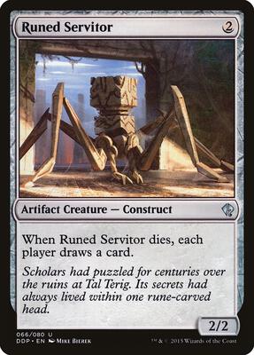Runed Servitor card from Duel Decks: Zendikar vs. Eldrazi