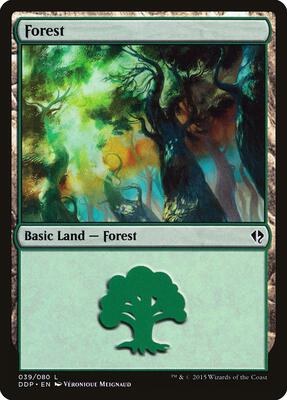 Forest (039) card from Duel Decks: Zendikar vs. Eldrazi