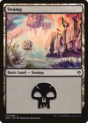 Swamp (070) card from Duel Decks: Zendikar vs. Eldrazi